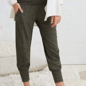 OFFLINE by AERIE | Jogger, Space-Dye Olive Green, Pockets, M, Fold-over